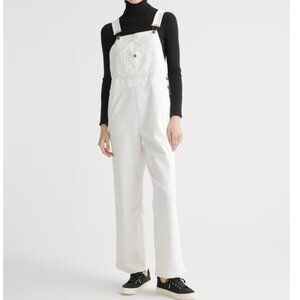 NWT Quince Organic Stretch Cotton Twill overalls - small